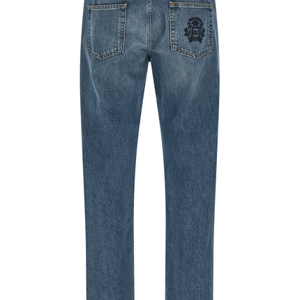 Dolce & Gabbana Blue Cotton Straight-Leg Jeans