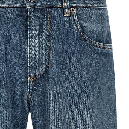 Dolce & Gabbana Blue Cotton Straight-Leg Jeans