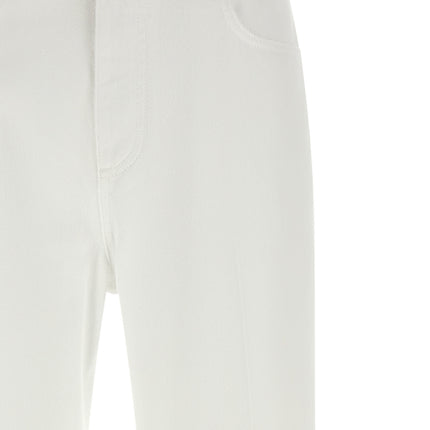 Dolce & Gabbana White Cotton Flared Jeans