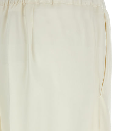 P.A.R.O.S.H. White Polyester Casual Pants