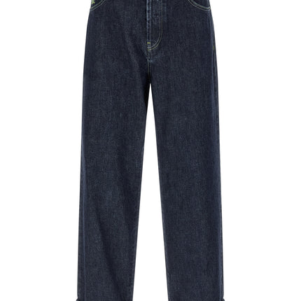 Marni Blue Cotton Straight-Leg Jeans
