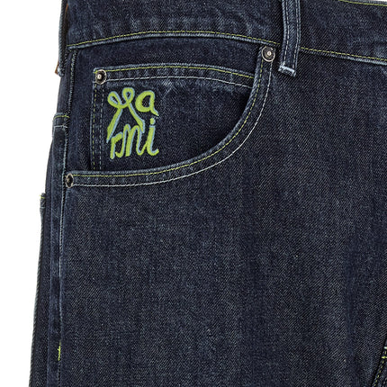 Marni Blue Cotton Straight-Leg Jeans
