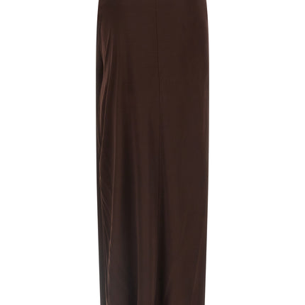 Elisabetta Franchi Brown Viscose Mini Skirt