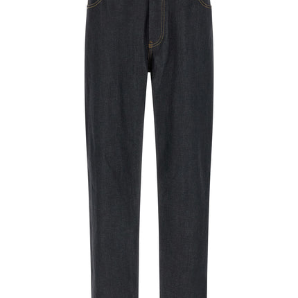 Thom Browne Blue Cotton High-Waisted Jean