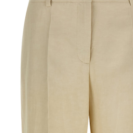 P.A.R.O.S.H. Beige Viscose Casual Pants