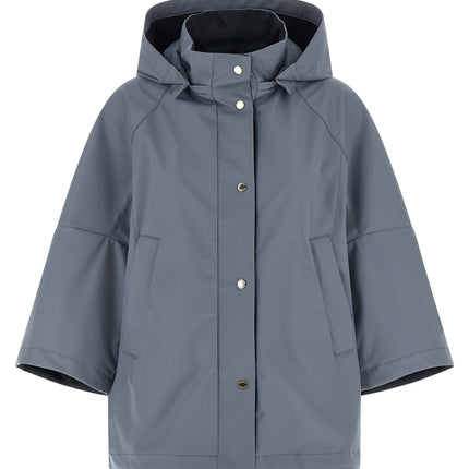 MooRER Blue Polyester Shell Jacket