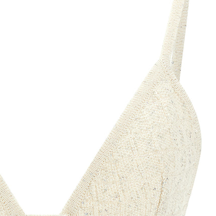Alessandra Rich White Polyester Tank Tops