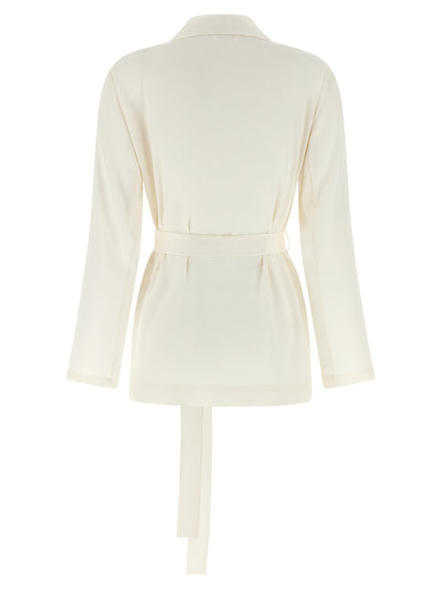 P.A.R.O.S.H. White Polyester Blazer