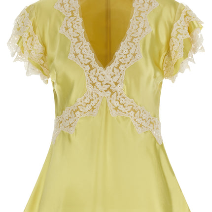 Alberta Ferretti Bicolor Viscose Tank Tops