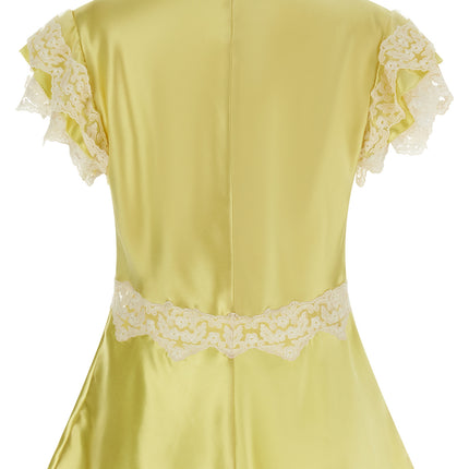 Alberta Ferretti Bicolor Viscose Tank Tops