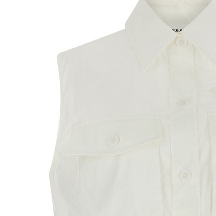 P.A.R.O.S.H. White Polyamide Blouse