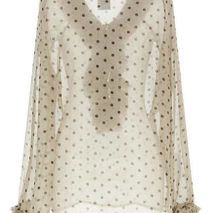 P.A.R.O.S.H. Beige Polyester Blouse
