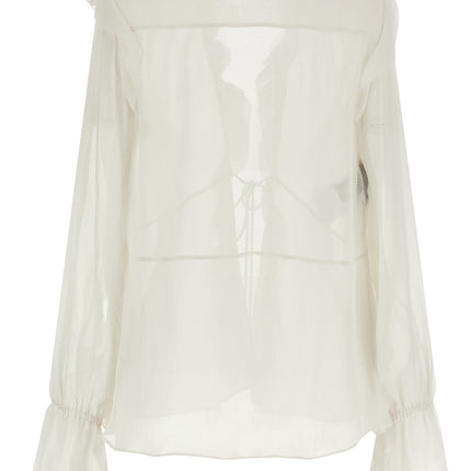 Alberta Ferretti Beige Acetate Blouse