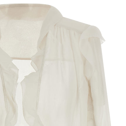 Alberta Ferretti Beige Acetate Blouse