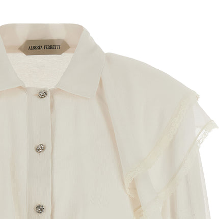 Alberta Ferretti Beige Acetate Blouse