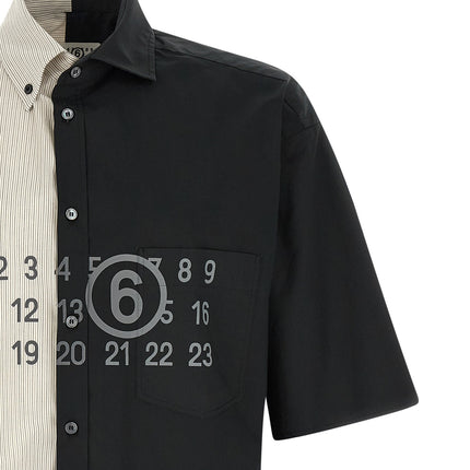 MM6 Maison Margiela Black Cotton Blouse
