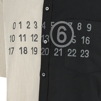 MM6 Maison Margiela Black Cotton Blouse