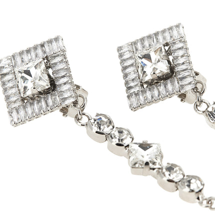 Alessandra Rich Silver Plastic Earrings