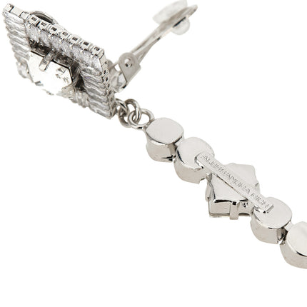 Alessandra Rich Silver Plastic Earrings