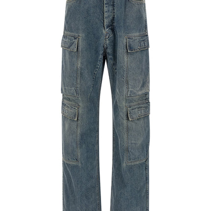 DRKSHDW Blue Cotton Cargo Pants