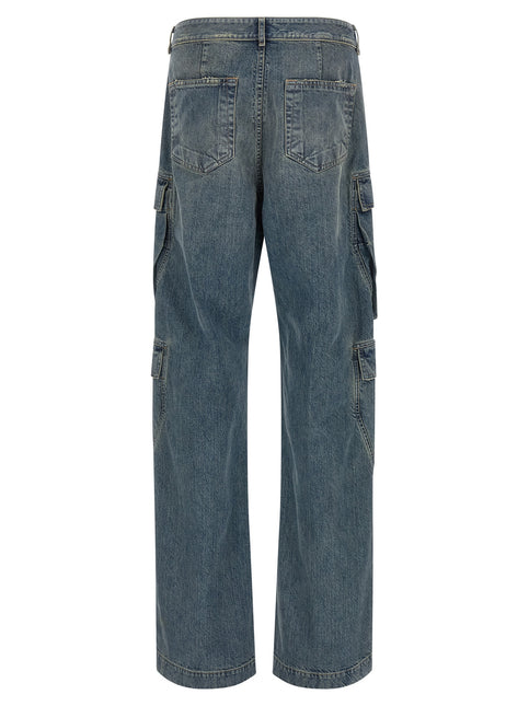 DRKSHDW Blue Cotton Cargo Pants