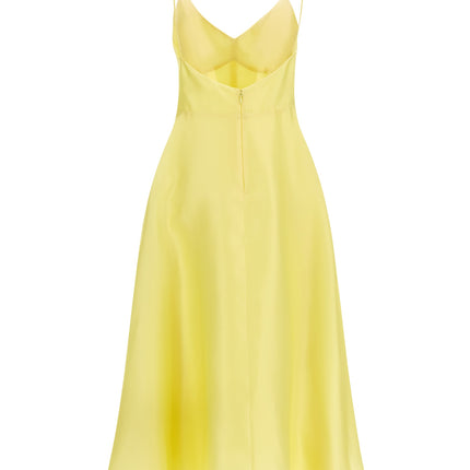 Alberta Ferretti Bicolor Silk Midi Dress
