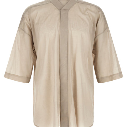 Rick Owens Gray Cotton Blouse