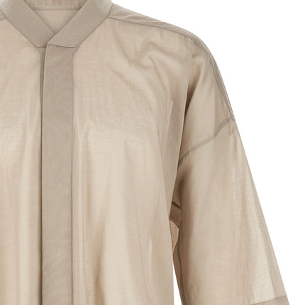 Rick Owens Gray Cotton Blouse