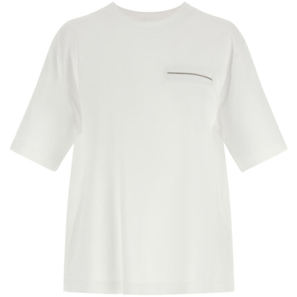 Peserico White Cotton T-Shirt