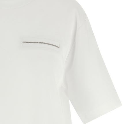Peserico White Cotton T-Shirt