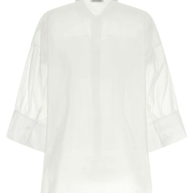 Peserico White Cotton Blouse