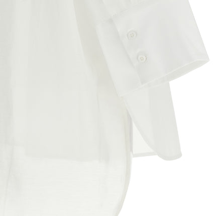 Peserico White Cotton Blouse