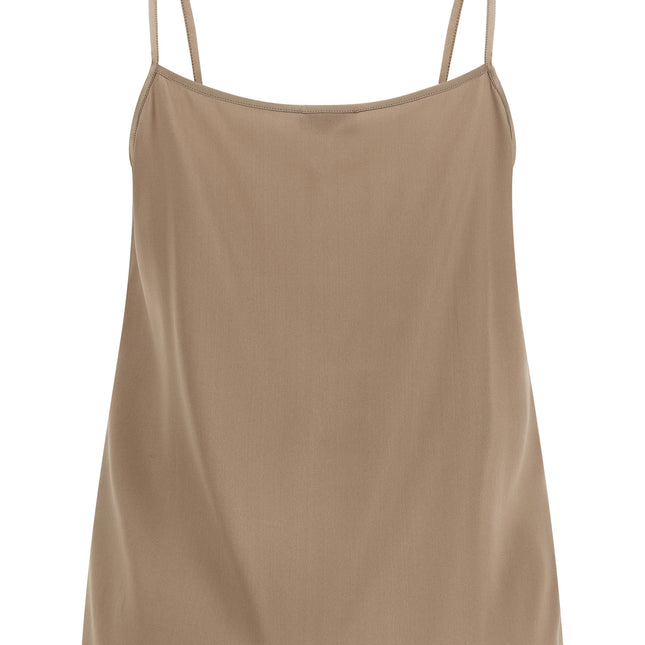 Peserico Brown Silk Blouse
