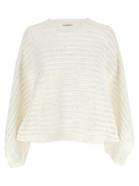 Peserico White Cotton Cardigan