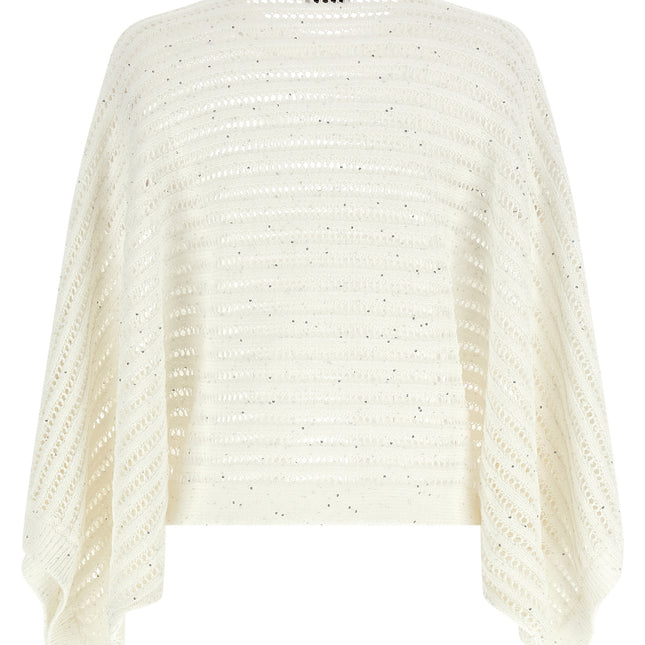Peserico White Cotton Cardigan