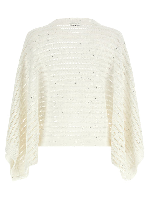 Peserico White Cotton Cardigan