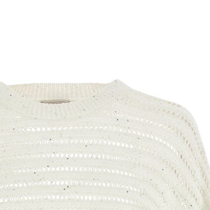 Peserico White Cotton Cardigan
