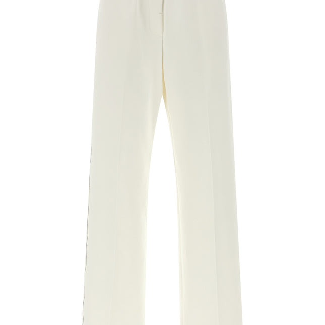 Peserico White Cotton Casual Pants