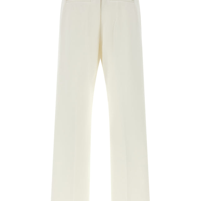 Peserico White Cotton Casual Pants
