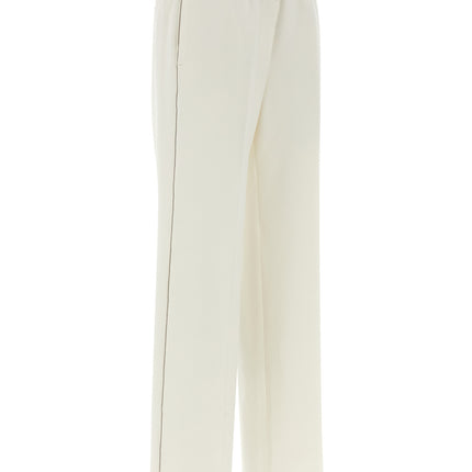 Peserico White Cotton Casual Pants