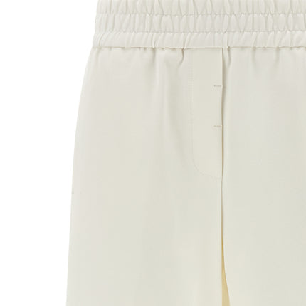 Peserico White Cotton Casual Pants