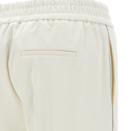 Peserico White Cotton Casual Pants