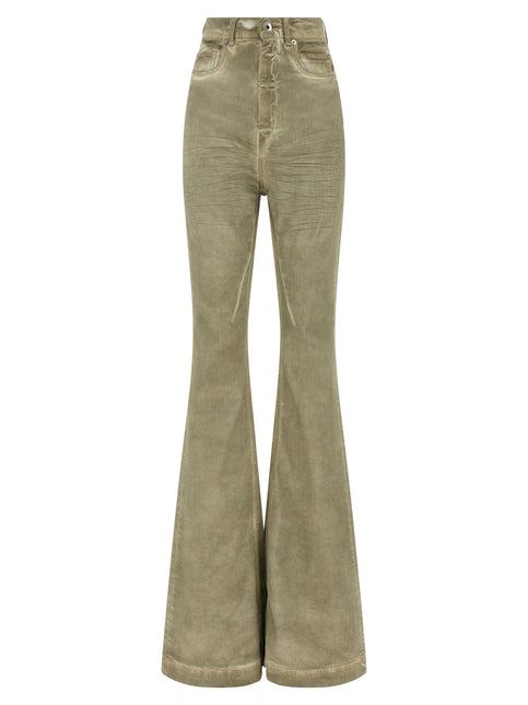 DRKSHDW Beige Cotton Bootcut Jeans