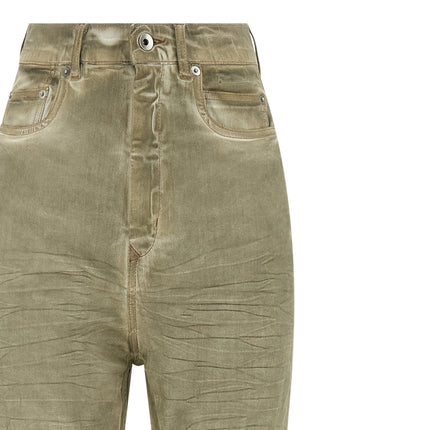 DRKSHDW Beige Cotton Bootcut Jeans