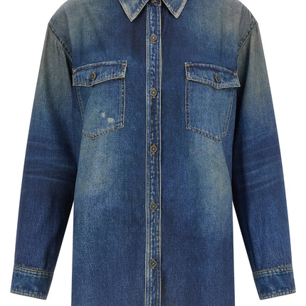 Golden Goose Blue Polyester Blouse