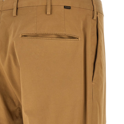 Incotex Brown Cotton Casual Pants