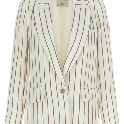 Peserico White Linen Blazer