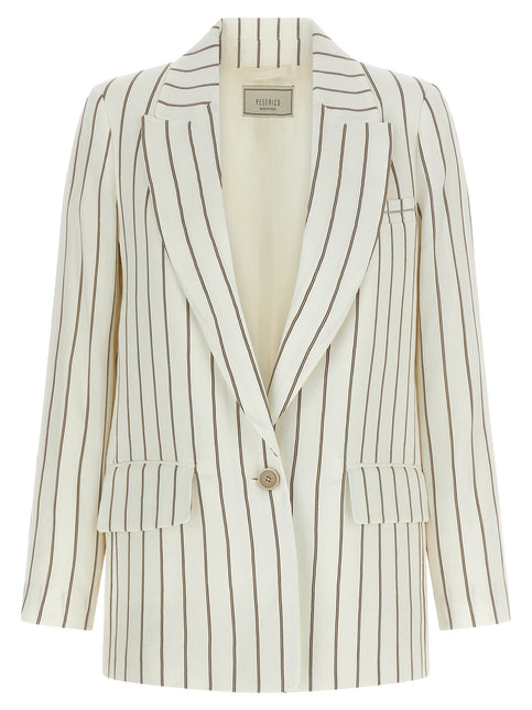 Peserico White Linen Blazer