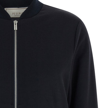 Peserico Blue Cotton Bomber