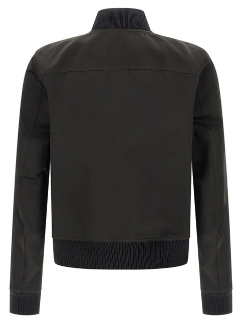 Rick Owens Black Polyester Bomber